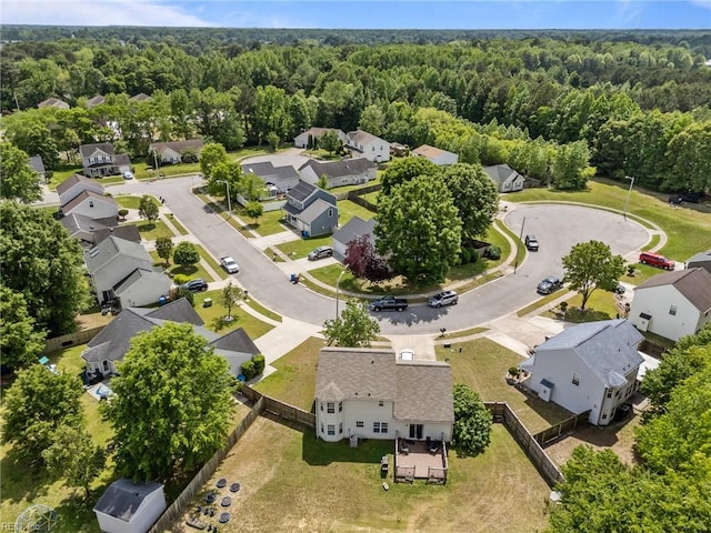 1409 Shady Tree Way, Chesapeake, VA 23323 - aerial view of residential area with a forest