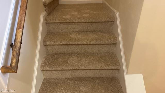 view of staircase