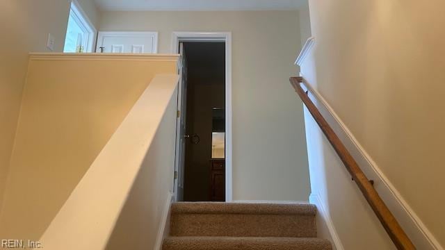 view of stairway