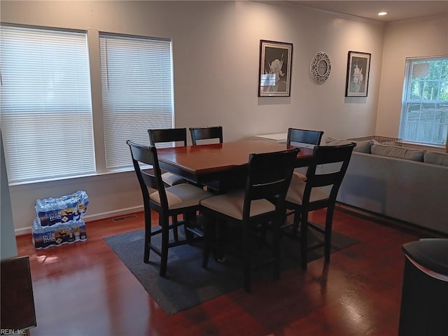 1815 Tidewater Dr, Norfolk, VA 23504 - dining area featuring wood finished floors, baseboards, and recessed lighting