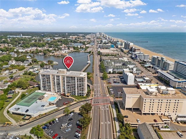 500 Pacific Ave Unit 812, Virginia Beach, VA 23451 - birds eye view of property featuring a water view
