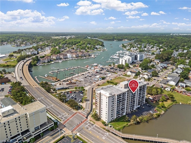 500 Pacific Ave Unit 812, Virginia Beach, VA 23451 - aerial view featuring a water view