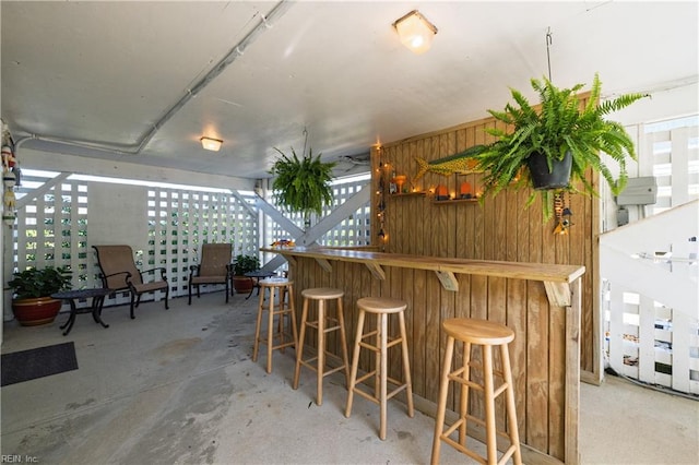 view of patio / terrace with outdoor dry bar