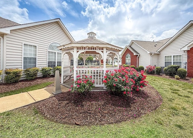 109 Villa Dr, Poquoson, VA 23662 - view of property's community with a gazebo and a lawn