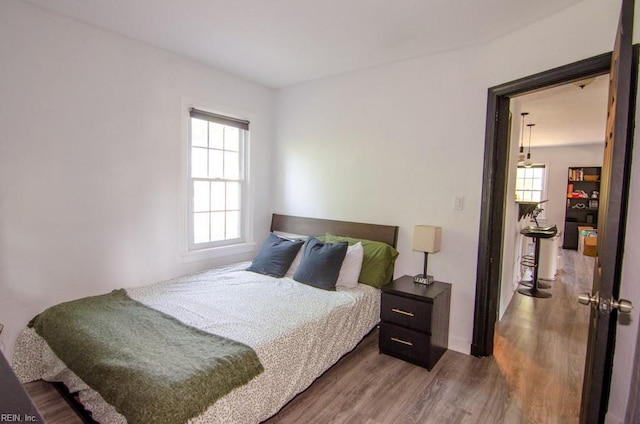 8123 Kenwood Dr, Norfolk, VA 23518 - bedroom with wood finished floors, multiple windows, and baseboards