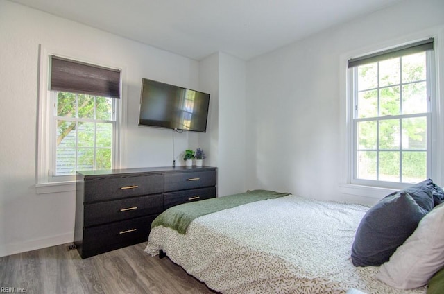 8123 Kenwood Dr, Norfolk, VA 23518 - bedroom with multiple windows, wood finished floors, and baseboards