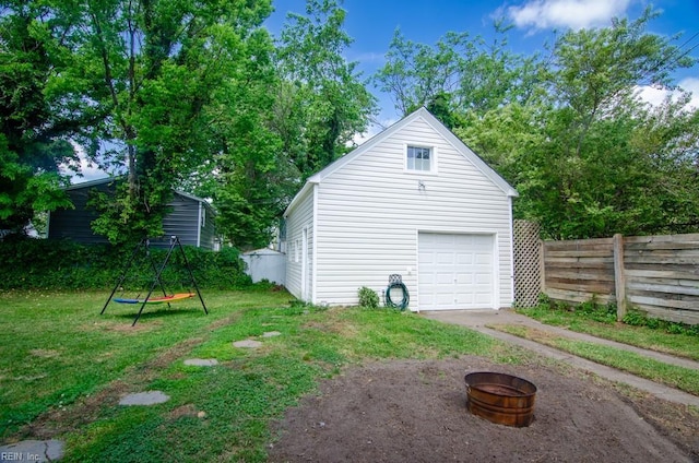 8123 Kenwood Dr, Norfolk, VA 23518 - detached garage with driveway