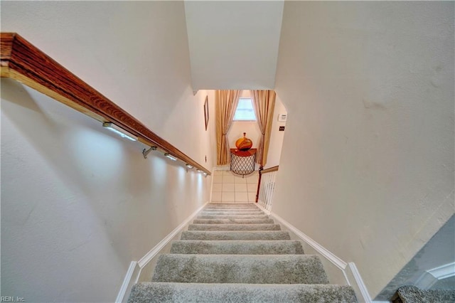 7463 Diven St, Norfolk, VA 23505 - stairs featuring baseboards