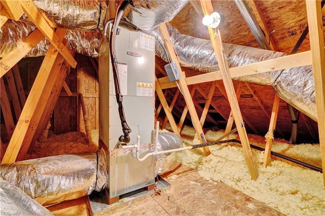 7463 Diven St, Norfolk, VA 23505 - unfinished attic featuring heating unit