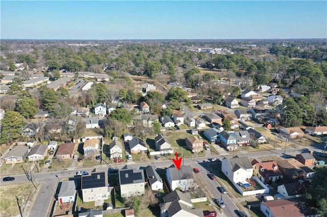 7463 Diven St, Norfolk, VA 23505 - bird's eye view with a residential view