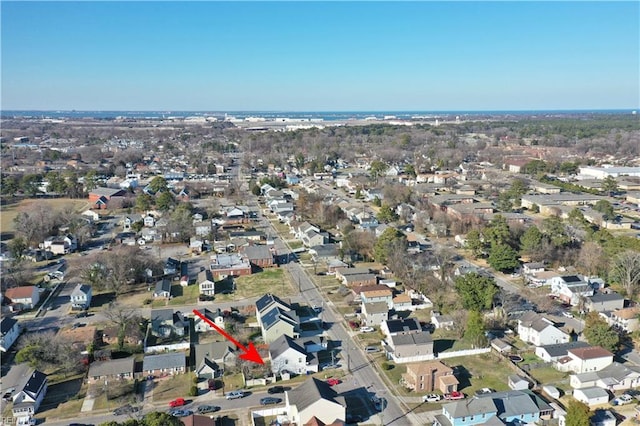 7463 Diven St, Norfolk, VA 23505 - birds eye view of property with a residential view