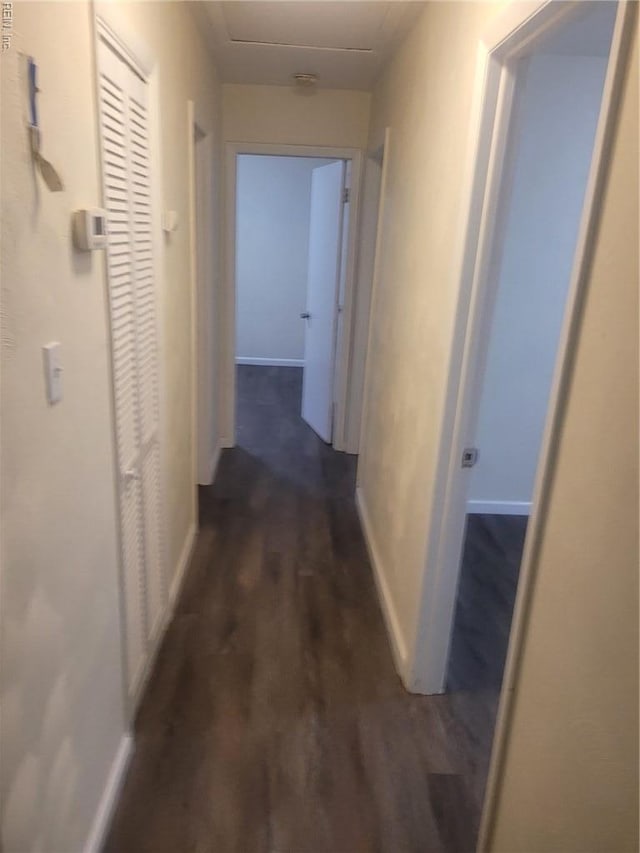 890 Cheyanne Dr, Newport News, VA 23608 - corridor featuring dark wood-style floors and baseboards