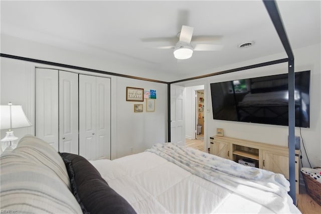 1601 Upton Pl, Suffolk, VA 23433 - bedroom with a closet and ceiling fan