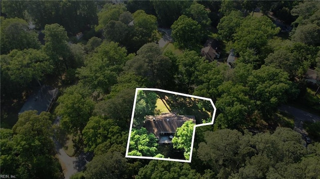 1601 Upton Pl, Suffolk, VA 23433 - birds eye view of property featuring a wooded view