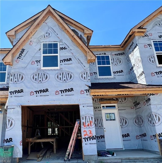 view of front facade with an attached garage