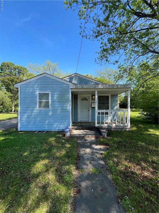 bungalow with a porch