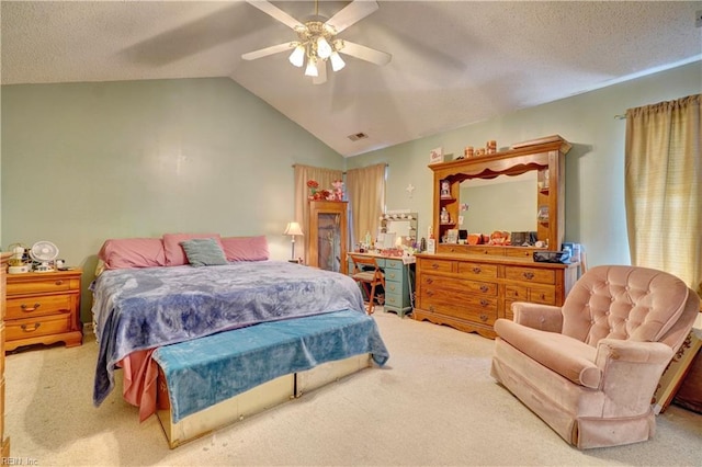 507 Landmark Ct, Chesapeake, VA 23322 - carpeted bedroom featuring lofted ceiling and ceiling fan