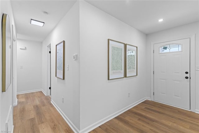728 23rd St, Newport News, VA 23607 - foyer entrance featuring baseboards, light wood-style flooring, and recessed lighting