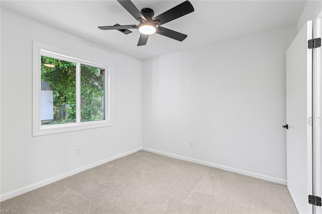 728 23rd St, Newport News, VA 23607 - carpeted empty room with baseboards and a ceiling fan