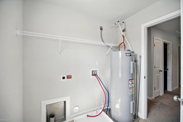 utilities featuring electric water heater
