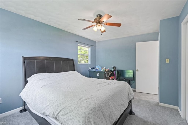120 Commodore Dr, Hampton, VA 23669 - bedroom with baseboards, carpet floors, and a ceiling fan