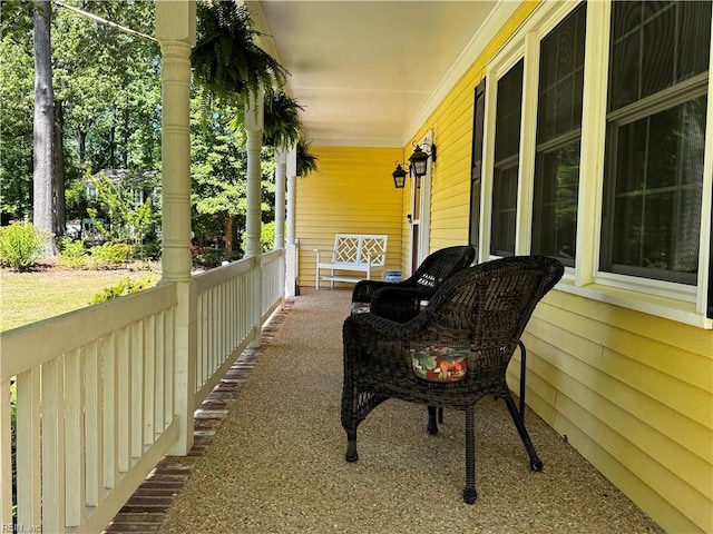 view of patio / terrace featuring a porch