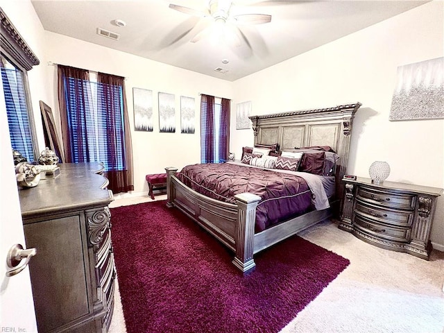 3432 Foxglove Dr, Toano, VA 23168 - carpeted bedroom with ceiling fan