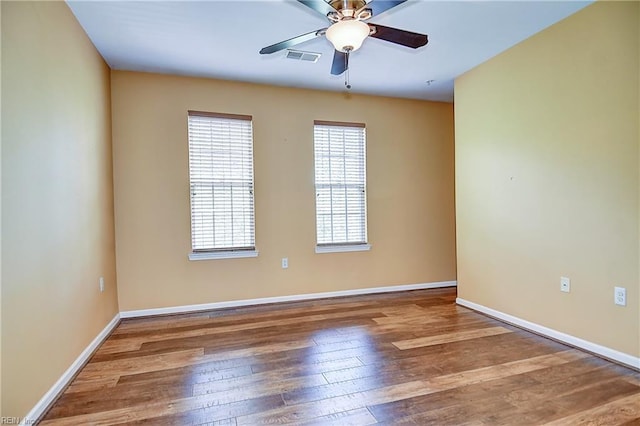 1400 Granby St Unit 309, Norfolk, VA 23510 - unfurnished room featuring hardwood / wood-style floors, ceiling fan, and baseboards