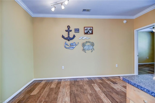 1400 Granby St Unit 309, Norfolk, VA 23510 - spare room with wood finished floors, baseboards, and ornamental molding