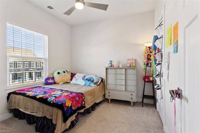 909 Porte Crayon St, Chesapeake, VA 23323 - bedroom with light carpet, baseboards, and a ceiling fan