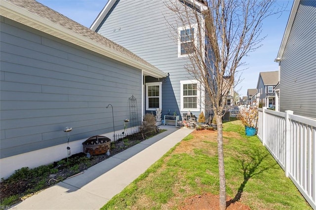 909 Porte Crayon St, Chesapeake, VA 23323 - view of side of home featuring a shingled roof