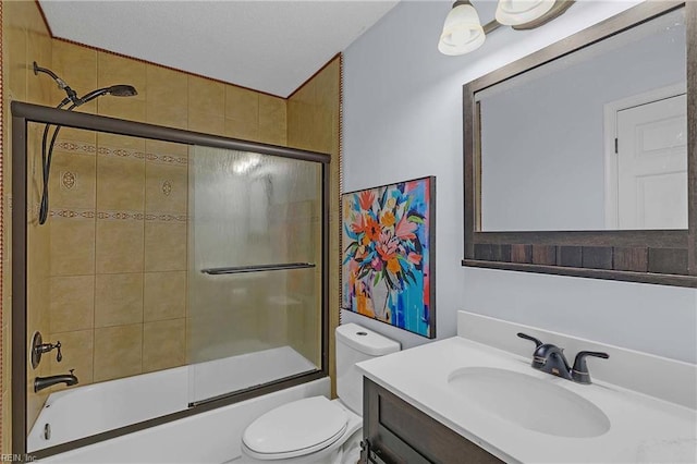 112 Two Turkey Run, Yorktown, VA 23692 - full bathroom featuring shower / bath combination with glass door, toilet, and vanity