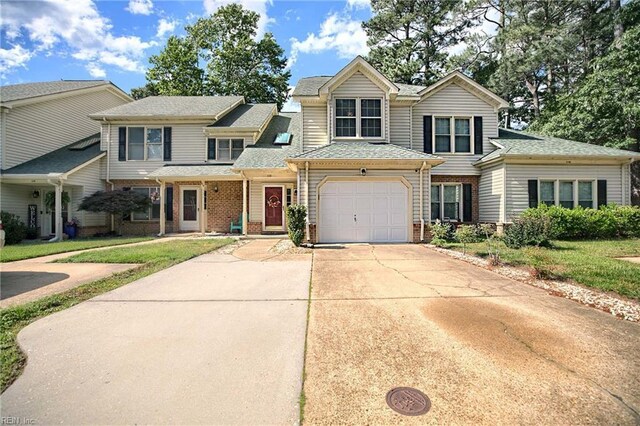 112 Two Turkey Run, Yorktown, VA 23692 - multi unit property with brick siding, driveway, and a shingled roof