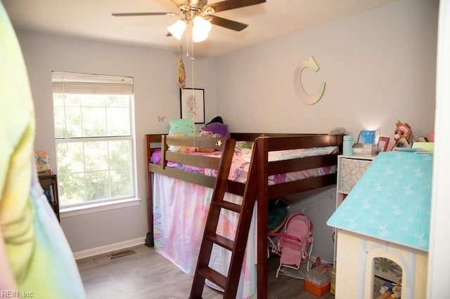 1132 Van Loen Dr, Virginia Beach, VA 23453 - bedroom with wood finished floors, baseboards, and ceiling fan