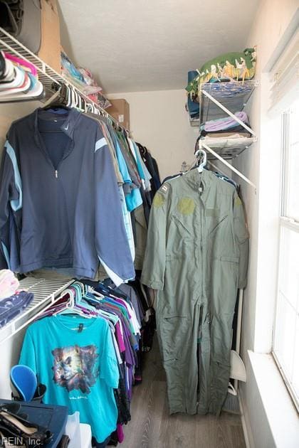 1132 Van Loen Dr, Virginia Beach, VA 23453 - walk in closet featuring wood finished floors