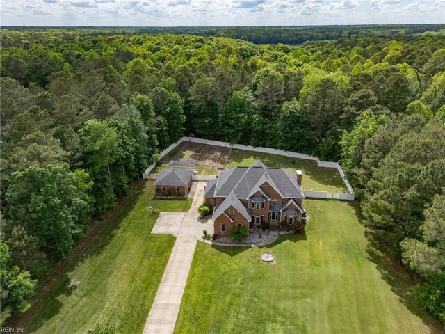 2234 Creekway Dr, Smithfield, VA 23430 - aerial view of property and surrounding area featuring a heavily wooded area