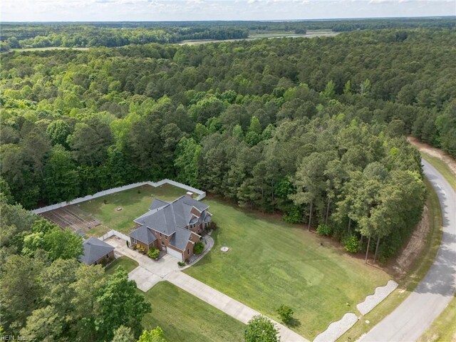 2234 Creekway Dr, Smithfield, VA 23430 - bird's eye view of a heavily wooded area