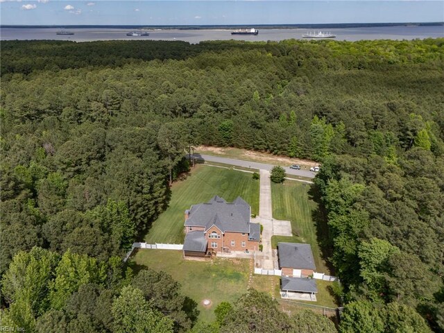 2234 Creekway Dr, Smithfield, VA 23430 - view of property location featuring a forest and a large body of water