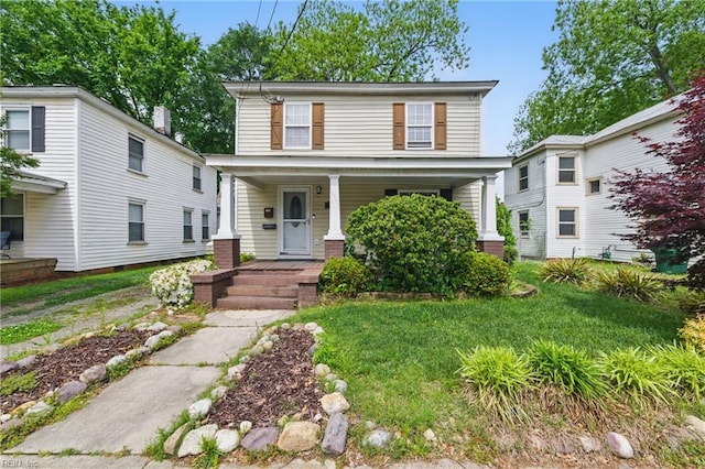view of front of house with covered porch