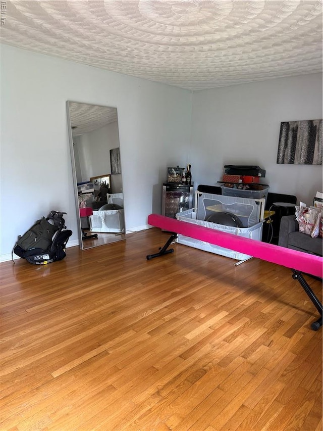 miscellaneous room featuring light wood finished floors