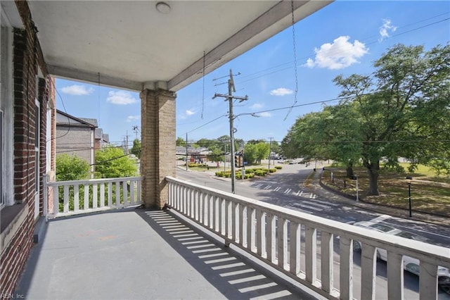 view of balcony