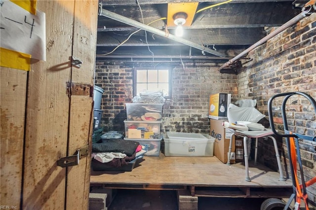 view of storage room