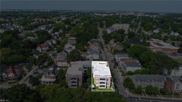 aerial overview of property's location featuring property boundaries highlighted