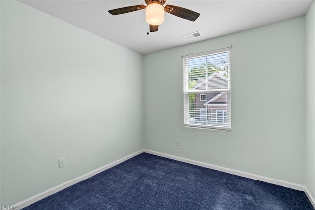 703 Lakeview Cv, Smithfield, VA 23430 - unfurnished room featuring dark carpet, baseboards, and a ceiling fan
