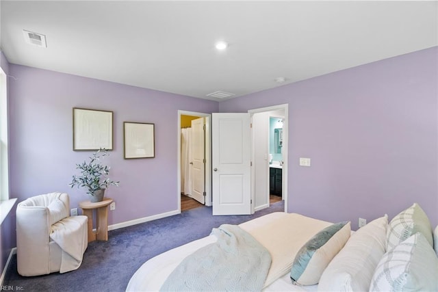 703 Lakeview Cv, Smithfield, VA 23430 - bedroom with carpet floors, baseboards, and ensuite bath