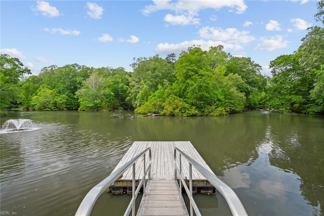 703 Lakeview Cv, Smithfield, VA 23430 - dock with a water view and a wooded view