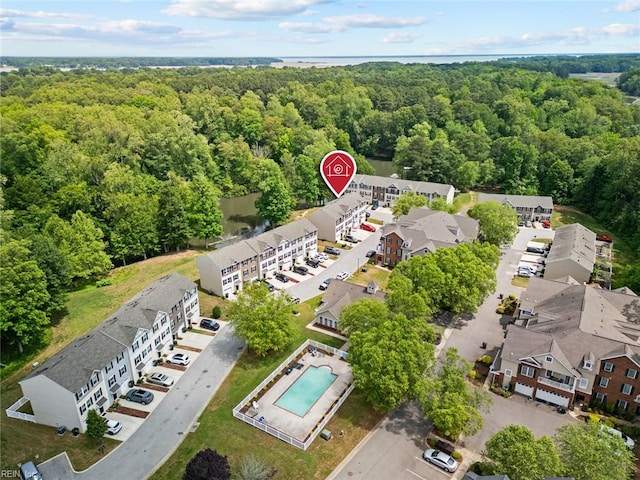 703 Lakeview Cv, Smithfield, VA 23430 - bird's eye view of a forest