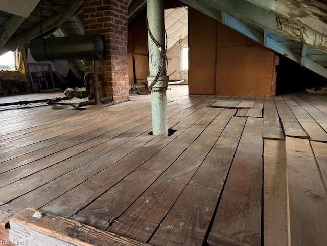 view of attic