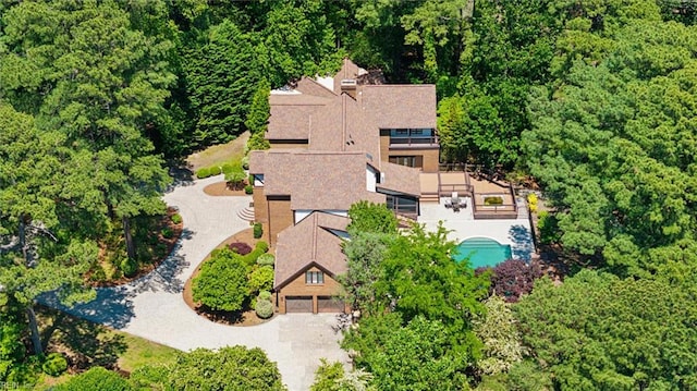 1276 Hebden Cv, Virginia Beach, VA 23452 - view from above of property featuring a heavily wooded area