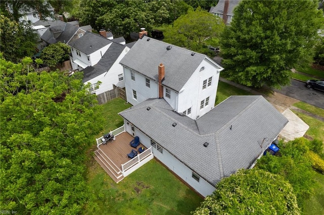 aerial view of property and surrounding area